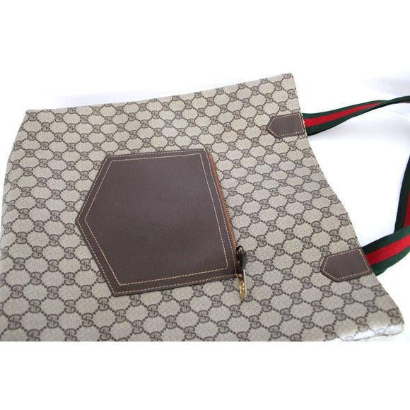 Gucci Vintage Sherry Line GG Coated Canvas Tote Bag - Picture 9 of 11